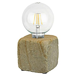 Spotlight Tischleuchte Sandy (60 W, L x B x H: 10 x 10 x 10 cm, Sandweiß, E27)