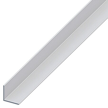 Kantoflex Winkelprofil (1 000 x 10 x 10 mm, Stärke: 1 mm, Silber)