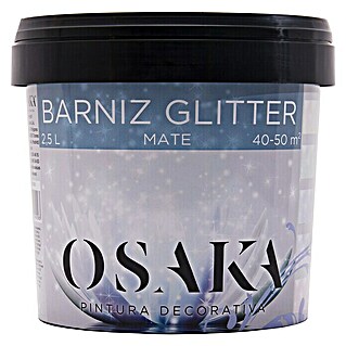 Osaka Barniz mate Glitter (Plata óxido, 2,5 l, Mate)