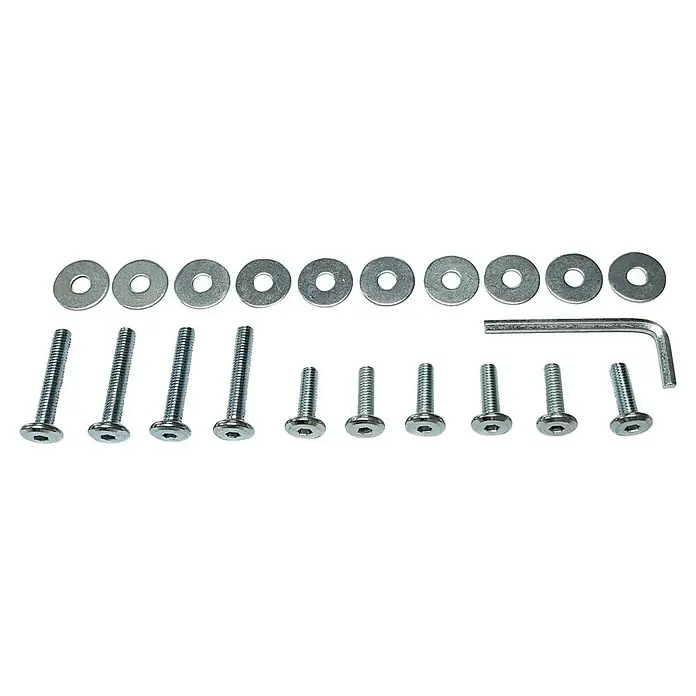 Schrauben-Set Amelie - Passend für: Sunfun Amelie Gartentisch - Hardware-Set mit Schrauben, Unterlegscheiben und einem Inbusschlüssel für verschiedene Montageanforderungen.