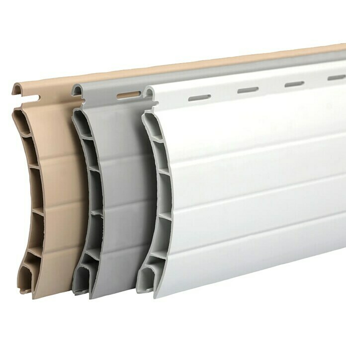 Schellenberg Rollladenprofil Maxi (1,5 m x 52 mm, Geeignet für: Rollladen-Maxi-Systeme, Grau)