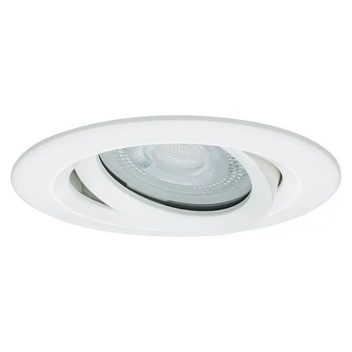 Paulmann Nova LED-Einbauleuchten-Set Coin - 7 W, Warmweiß, IP65, 3 Stk., Weiß - Weißer runder Strahler für Deckenmontage. Ideal für moderne Innenräume, bietet präzise Beleuchtung und elegantes Design.