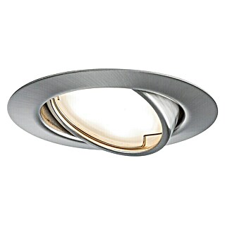 Paulmann LED-Einbauleuchte Base (5 W, Silber, Warmweiß, Durchmesser: 51 mm)