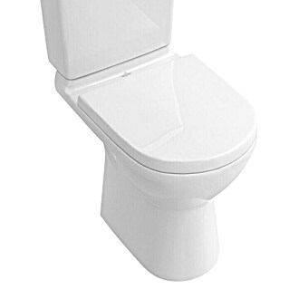 Villeroy & Boch ViCare Stand-WC für Kombination (Spülrandlos, Ohne Beschichtung, Spülform: Tief, WC Abgang: Waagerecht, Weiß)