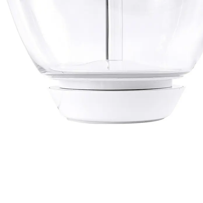 Artemide LED-Tischleuchte Empatia 26 - 20 W, Weiß, Warmweiß, Höhe: 29 cm - Detailaufnahme einer Küchenmaschine mit einem klaren Glasbehälter und einem weißen Sockel, die modernes Design und Funktionalität vereint.