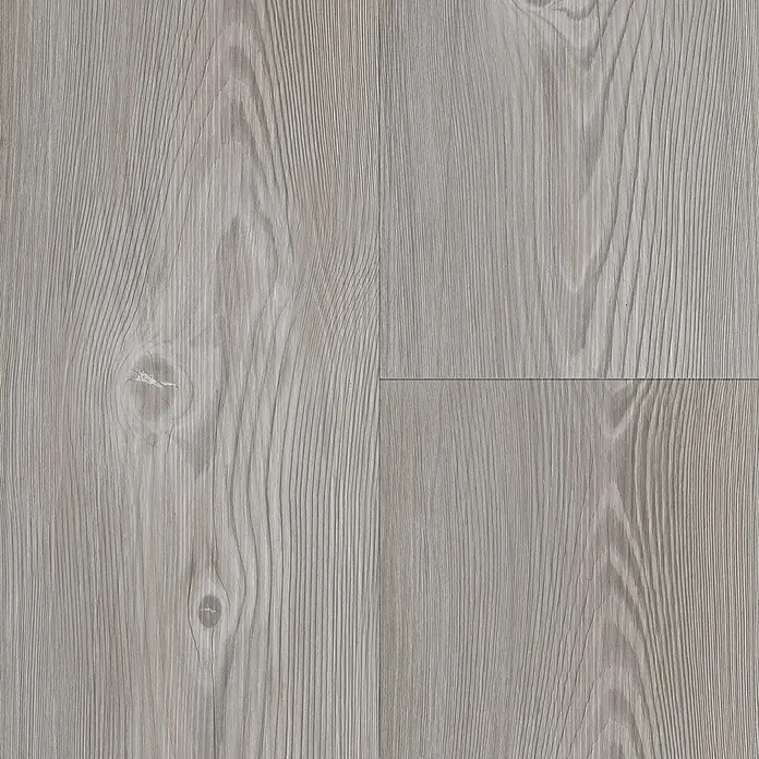 b!design Vinylbodenmuster Rigid SPC Swiss Pinie - 281 x 161 x 3,8 mm, Landhausdiele - Graue Laminatboden-Textur mit feiner Holzmaserung, ideal für moderne Innenräume und Bodenbeläge, die eine natürliche Ästhetik suchen.