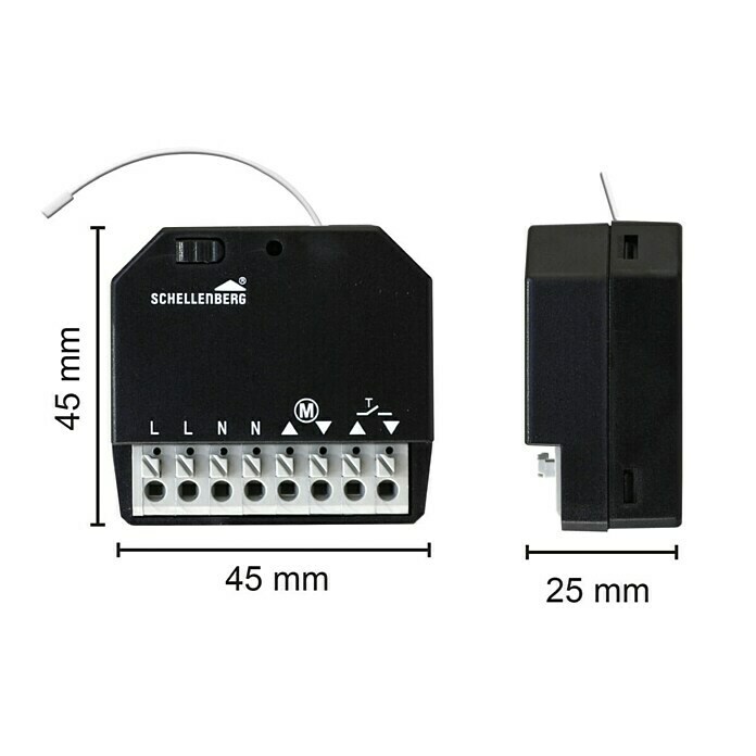 Schellenberg Funk-Empfangsmodul (Reichweite ca.: 20 - 25 m, Frequenz: 868 MHz)