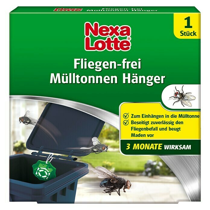 Nexa Lotte Fliegenfalle Mülltonnen Hänger1 Stk. Front View