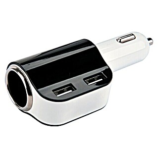 Cartrend USB-Kfz-Ladegerät Steckdose (Farbe: Schwarz/Weiß, Stromstärke: 3 100 mA)