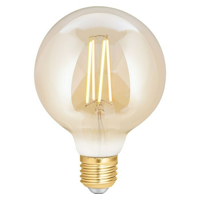 WiZ LED-Leuchtmittel (E27, 7 W, Bernstein, G95, 650 lm)
