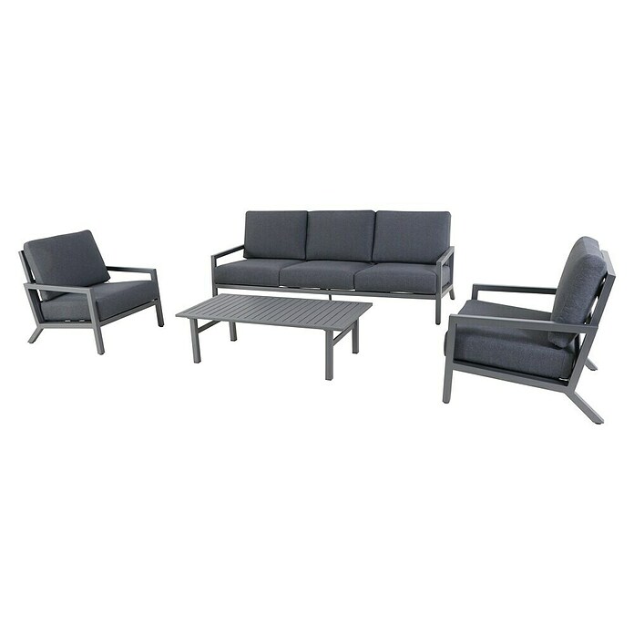 Sunfun Maja Loungemöbel-Set Maja (4-tlg., Aluminium, Anthrazit)