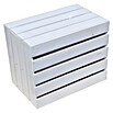Holzregal Johanna (B x H: 40 x 30 cm, Holz, Weiß/Braun)