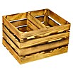 Holzregal (B x H: 40 x 50 cm, Holz, Braun)