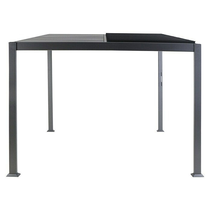 Sunfun Anstellpavillon (L x B x H: 300 x 300 x 255 cm, Anthrazit)