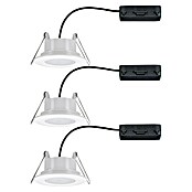 Paulmann LED-Einbauleuchten-Set (6 W, Weiß, 3 Stk.)