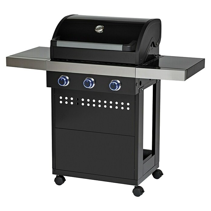 Grillstar Barbacoa de gas Atlanta II 300 (Número de quemadores: 3, Superficie parrilla: 62 x 41,5 cm, 10,5 kW)