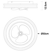 Stropni ventilator z LED osvetlitvijo Santana  (Rjava, 50 cm, 50 W) | 3442 - Deckenventilatoren QM | CBLB - Ventilatoren Qualitätsmarke | CBL - Ventilatoren | CB - Elektroinstallation | C - Elektro | BAUHAUS