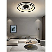 Stropni ventilator Santana  (Crne boje, Bijele boje, Prozirno, 49,5 cm, 50 W) | BAUHAUS