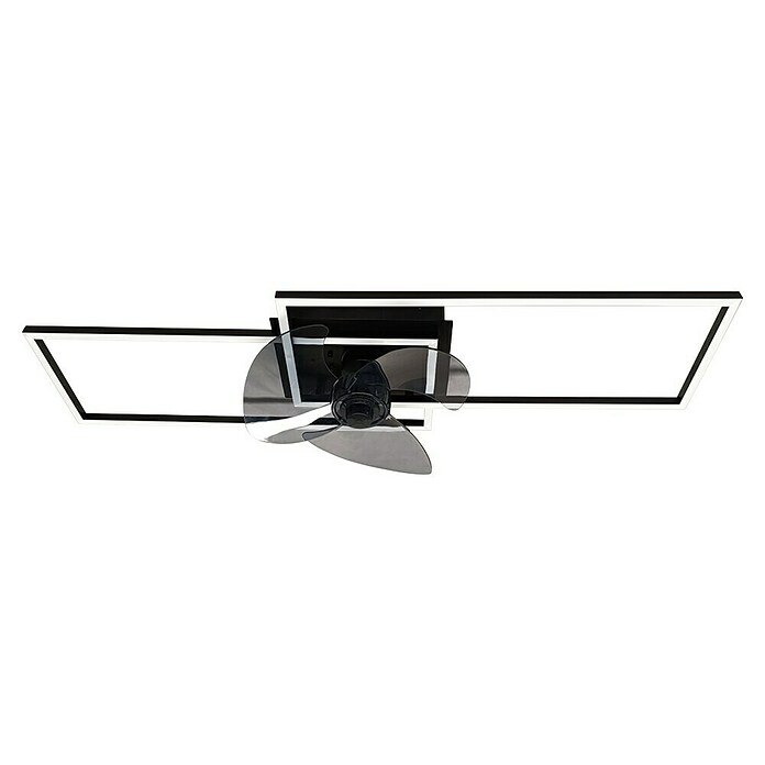Deckenventilator mit LED-Beleuchtung Castelo (Schwarz, 55 W) | BAUHAUS