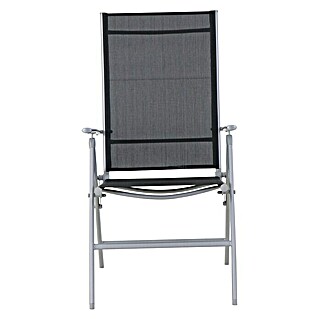 Sunfun Amy Sklopiva stolica s pozicijama (Crne boje, Srebrne boje, S podesivim naslonom za leđa)