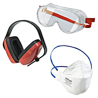 Wolfcraft Zaščitni set za varnost pri delu (Bela, Do x Š x V: 100 x 176 x 265 mm)