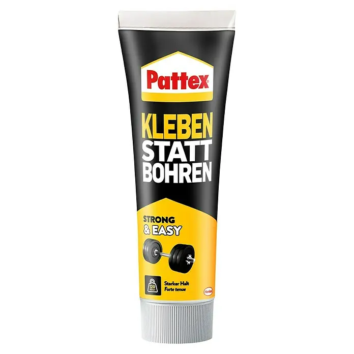 Pattex Montagekleber Kleben statt Bohren - 50 g - Die Pattex Kleben statt Bohren Tube ist ein starker und einfach zu verwendender Klebstoff, der das Bohren überflüssig macht.