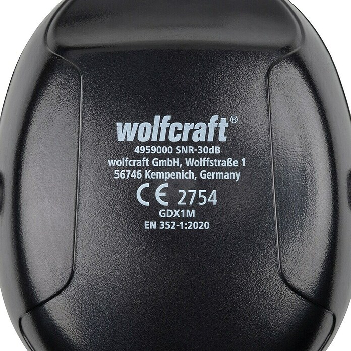 Wolfcraft Gehoorbescherming (Zwart/Groen, l x b x h: 50 x 110 x 160 mm) | BAUHAUS
