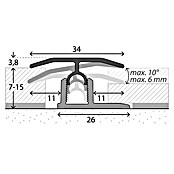 MyStyle MyArt Universalprofil 3in1 Earthen Oak (1 m x 34 mm x 15 mm, Montageart: Stecken)