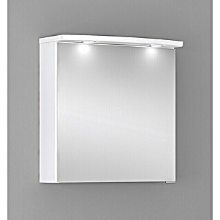 Camargue Orion LED-Spiegelschrank (B x H: 60 x 67,2 cm, Mit Beleuchtung, Spanplatte, Weiß)