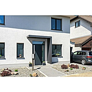 Gutta Rechteckvordach BS Plus 200 UP ST (200 x 90 x 15,5 cm, Seitenteil rechts)