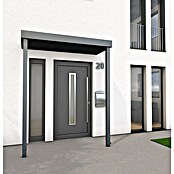 Gutta Rechteckvordach BS Plus 200 UP 2 PF (200 x 90 x 15,5 cm, Entwässerung Pfosten rechts) | BAUHAUS