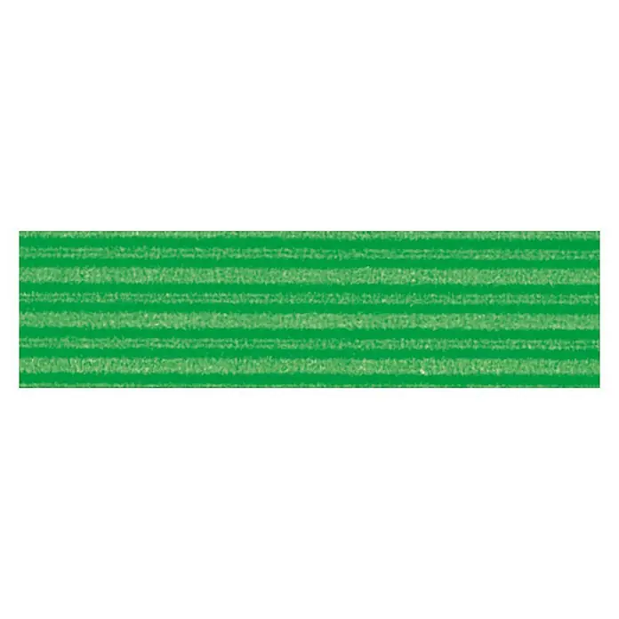 Bastel-Wellpappe - L x B: 70 x 50 cm, Grün - Grüne, horizontal gestreifte Oberfläche. Das Muster erinnert an Gras oder Stoff mit einer feinen Textur.