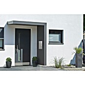 Gutta Rechteckvordach BS Plus 200 UP ST BK FUKA (200 x 90 x 15,5 cm, Seitenteil rechts, Briefkastenanlage Edelstahl) | BAUHAUS