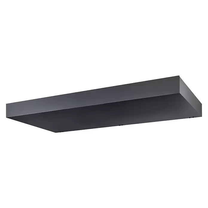 Gutta Rechteckvordach BS Standard 200 UP - 200 x 90 x 15,5 cm - Dunkelgraue rechteckige Linearleuchte.