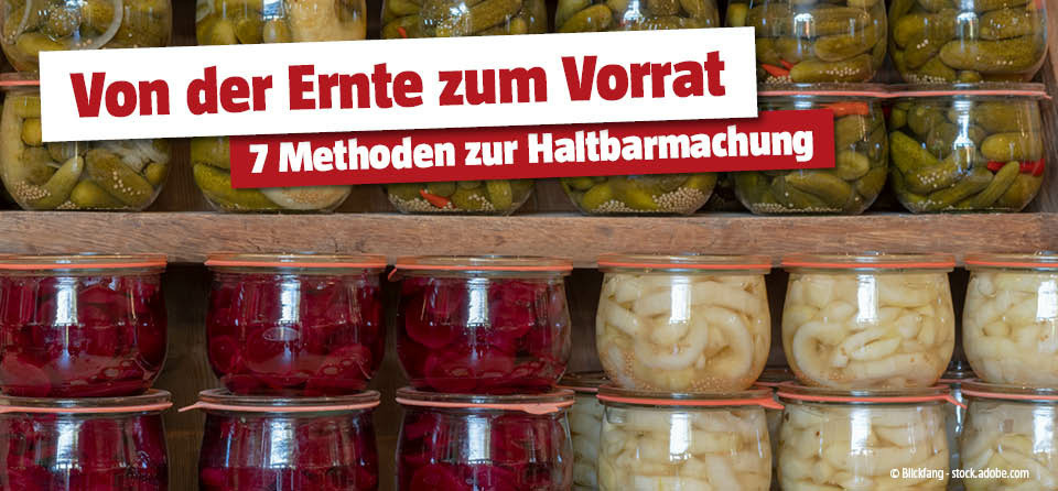 Ernte haltbar machen
