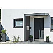 Gutta Rechteckvordach BS Plus 200 UP ST BK (200 x 90 x 15,5 cm, Seitenteil links, Briefkasten Edelstahl) | BAUHAUS