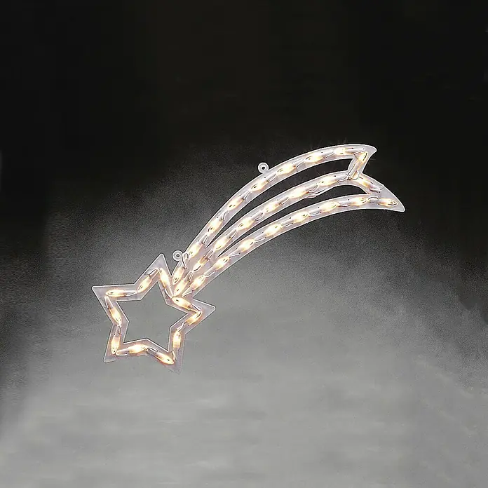 Konstsmide LED-Lichtschlauch Komet Silhouette -  - Leuchtender Sternschnuppen-Dekoration, ideal für festliche Beleuchtung. Die warmweißen Lichter erzeugen eine gemütliche Atmosphäre.