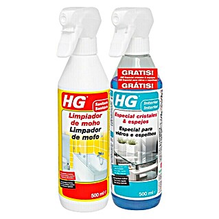 HG Productos de limpieza Moho y cristales (Botella con cabezal rociable)