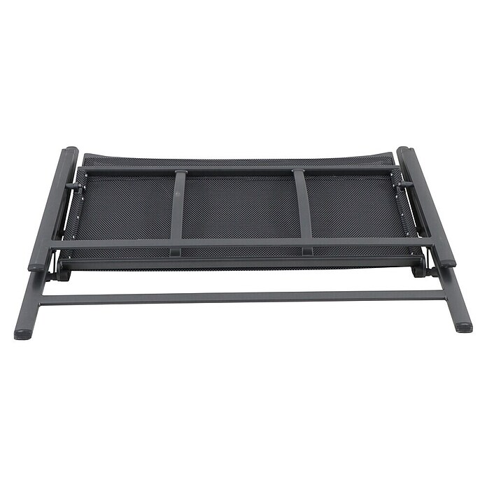 Sunfun Maja Gartenbank (B x T x H: 120 x 44 x 70 cm, Anthrazit, Klappbar)