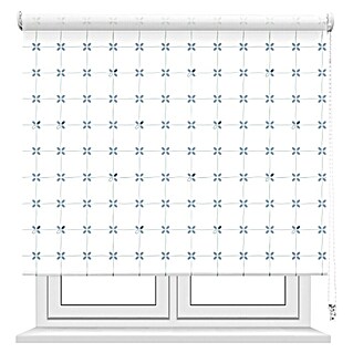 Estor enrollable Dusty Blue (An x Al: 135 x 190 cm, Azul, Formas y patrones)