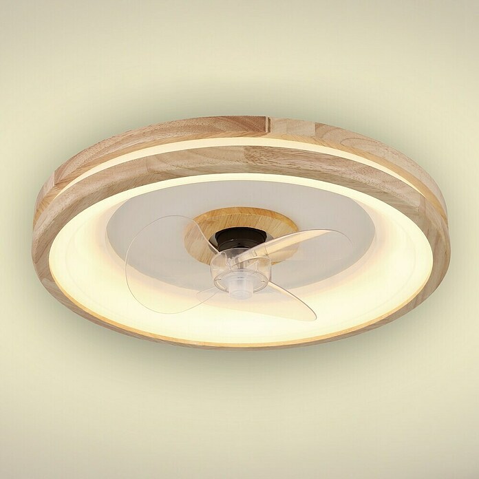 Stropni ventilator z LED osvetlitvijo Santana  (Rjava, 50 cm, 50 W) | 3442 - Deckenventilatoren QM | CBLB - Ventilatoren Qualitätsmarke | CBL - Ventilatoren | CB - Elektroinstallation | C - Elektro | BAUHAUS