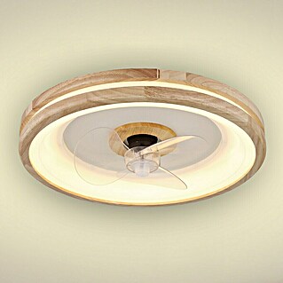 Stropni ventilator z LED osvetlitvijo Santana (Rjava, 50 cm, 50 W)