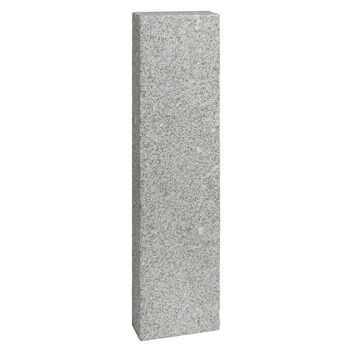 Granit-Stele G 603Grau, 10 x 25 x 100 cm, Gesägt Unknown