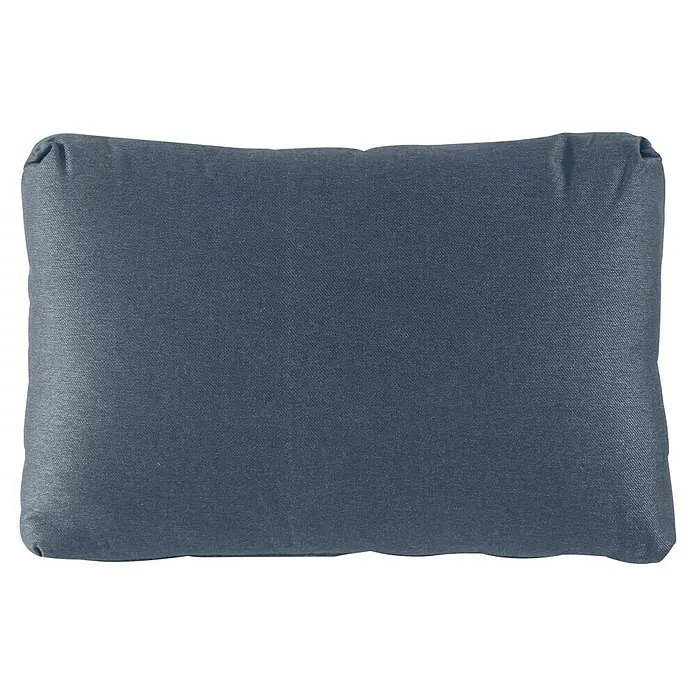 Kissen - Dunkelblau, L x B: 60 x 40 cm, Bezug: 100 % Polyester - Graues Outdoor-Kissen, ideal für Gartenmöbel. Das wetterfeste Kissen bietet Komfort und Stil für Ihre Terrasse oder Ihren Balkon.