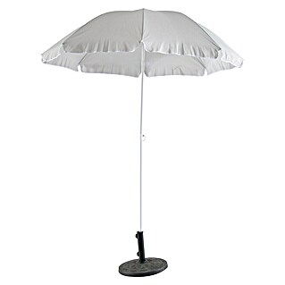 Sunfun Balkonparasol rond Provence II (Lichtgrijs, Diameter bekleding: 200 cm)