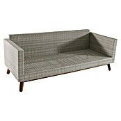 Sunfun Anika Loungemöbel-Set (4-tlg., Polyrattan, Hellgrau)
