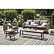 Sunfun Anika Loungemöbel-Set (4-tlg., Polyrattan, Hellgrau)