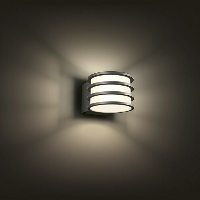 Philips Hue LED zunanja stenska svetilka  (9,5 W, 17 x 21,5 x 12,9 cm, IP44) | 3078 - Wandleuchte Outdoor | CAJA - Outdoorleuchten Hochvolt | CAJ - Outdoorleuchten | CA - Beleuchtung | C - Elektro | BAUHAUS