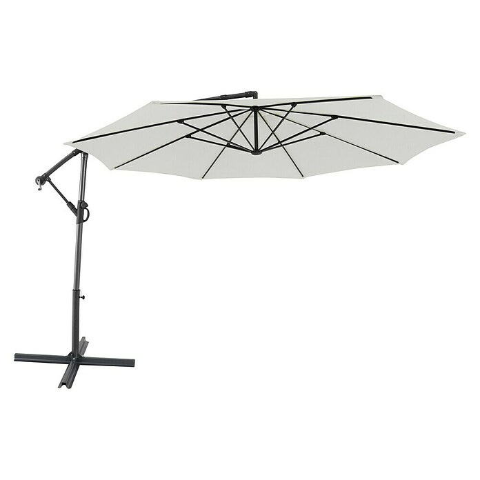 Sunfun Ampelschirm (Natur, Durchmesser: 350 cm)