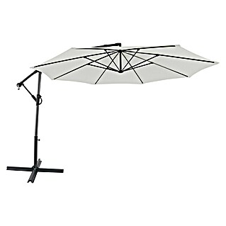 Sunfun Zweefparasol Toscana (Naturel, Diameter bekleding: 350 cm)